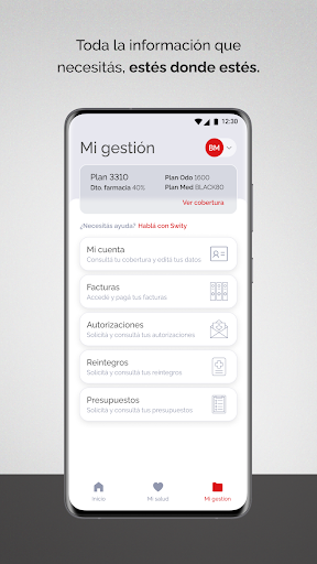 Swiss Medical Mobile Screen 3