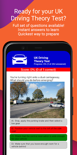 Android application UK Driving Theory Test screenshort