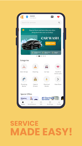 Android application Servespace screenshort