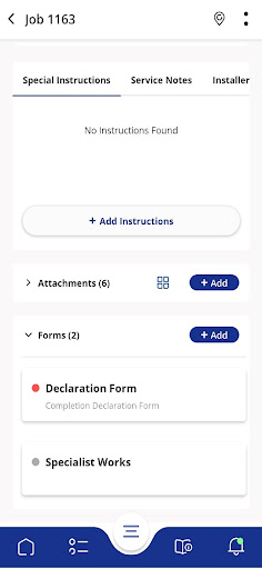 FSM: Wickes Installer Screen 2