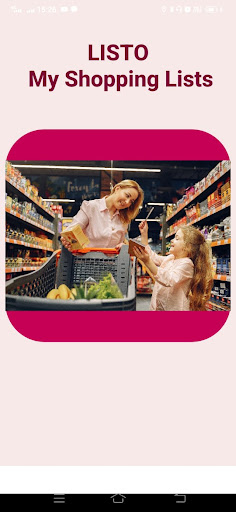 Android application Listo-Shopping List Maker screenshort