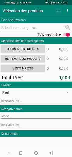 DropAndTakeDeliveryNotes Screen 2