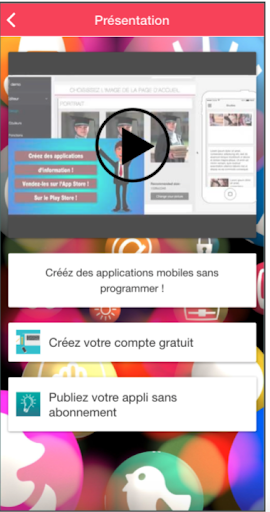 Créez des applications mobiles Screen 2