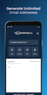 DispeMail - Temporary Disposable Email 2.0 APK screenshots 3