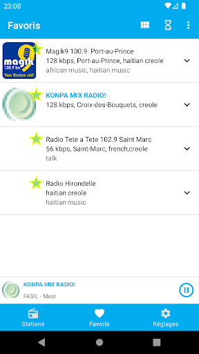 Haiti Radio Stations Screen 2
