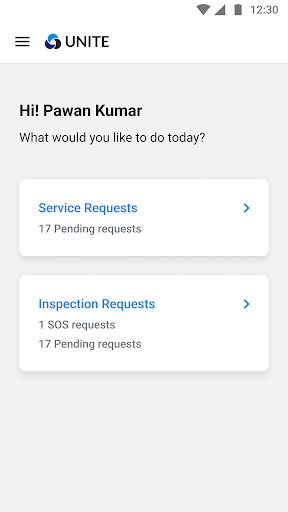 Android application UNITE - Partner App screenshort