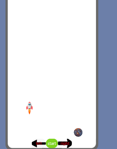 Asteroid dodger Screen 2