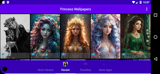 Android application Princess Wallpapers screenshort