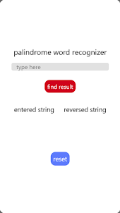 palindrome app by thomas