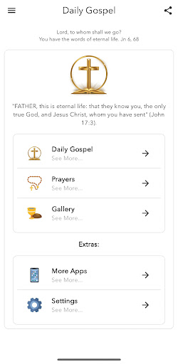 Android application Daily Gospel screenshort