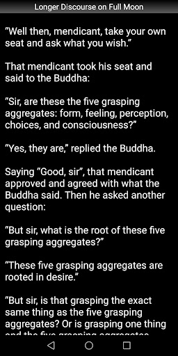 Longer Discourse on Full Moon Screen 3