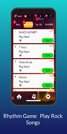 Rhythm Piano Tiles Rock Songs - Screenshot 4