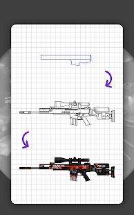 How to draw weapons. Step by step drawing lessons 22.4.10b APK screenshots 22