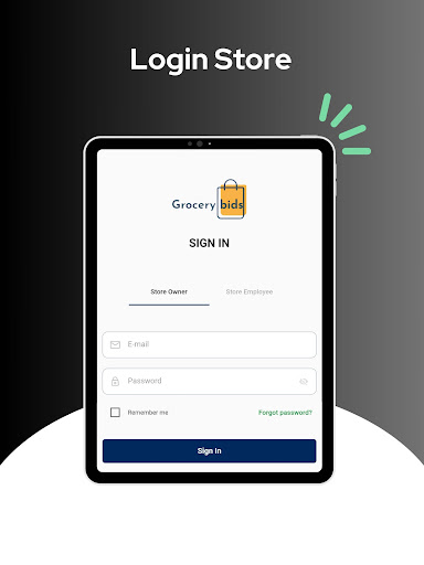Grocery bids Store Partner App
