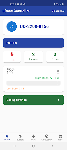 uDOSE Controller Screen 2
