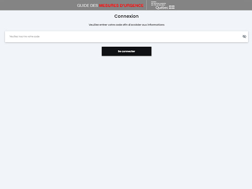 Guide des mesures durgence Screen 2