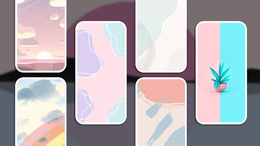 Android application Minimalist Pastel Wallpaper screenshort