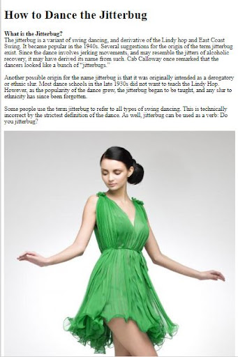 How to Dance the Jitterbug ekran görüntüsü