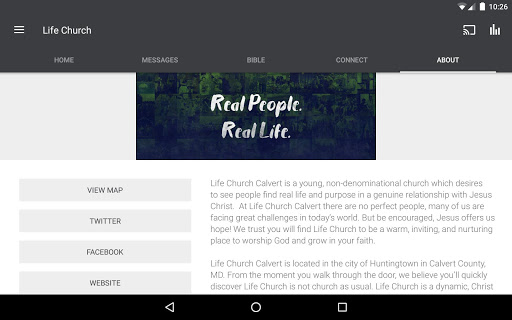 Screenshot of Life Church Calvert