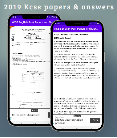 Android application Kcse 2019: past papers. screenshort