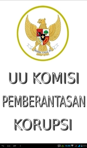 Android application Undang2 Pemberantasan Korupsi screenshort