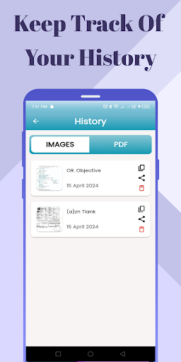 OCR text to image Pdf Scanner