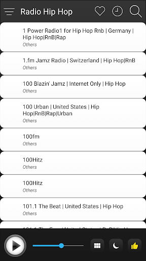 Hip Hop Radio FM AM Music Screen 3