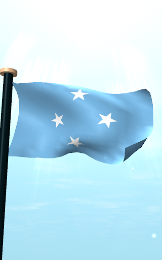 Micronesia Flag 3D Free