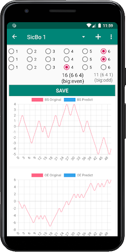 SicBo Analyzer Screen 2