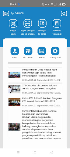Retribusi Konsel Screen 2