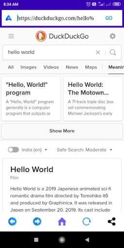 Atom Browser Screen 3