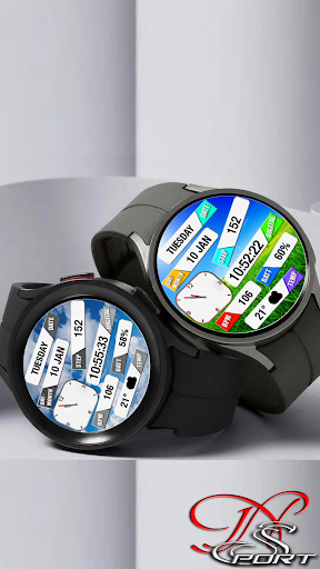 [N-SPORT147] White Watch Face Screen 3