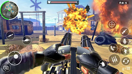 Gun Strike FPS: 銃を撃つ ゲーム リボルバー