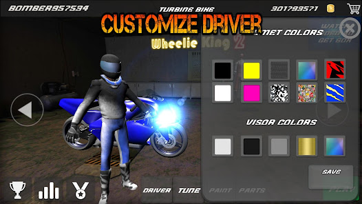 Captura 6 Wheelie King 2 - manual gears android