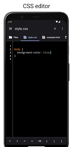 Screenshot of WebCode - html, css, js ide