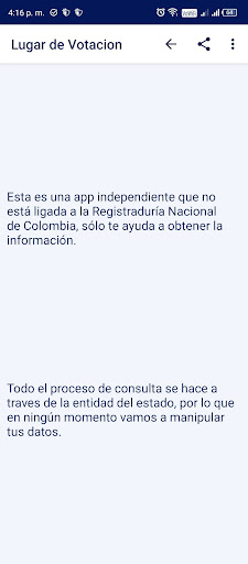 Lugar de Votación Colombia Screen 3