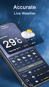 天氣預報 - 暴雨預警, 實時雷達和小部件