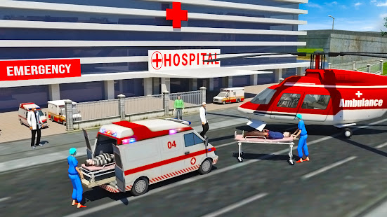 Flying Car Ambulance Game 2021:Modern Heli Games 1.2.3 APK screenshots 8