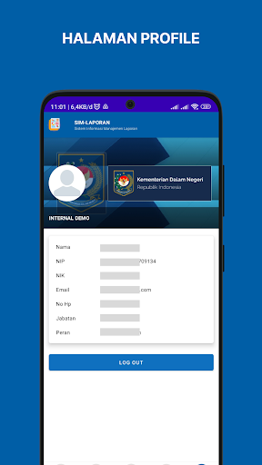 Android application SIMREPORT screenshort