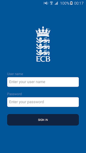 Android application ECB Match Reporting screenshort