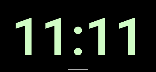 Android application chimingClock screenshort