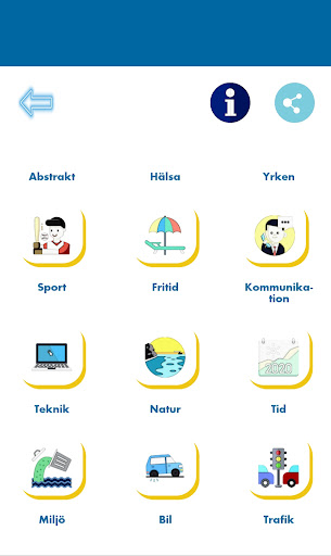 Android application Learning Swedish with Pictures screenshort
