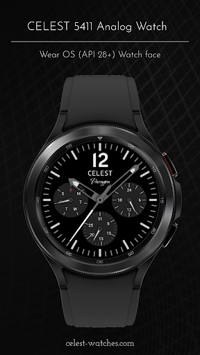 Android application CELEST5411 Analog Watch screenshort