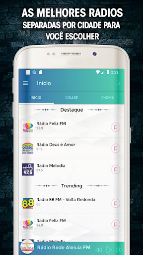 Android application Rádios Gospel Evangélicas - On screenshort