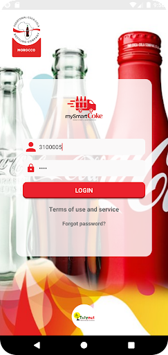 Android application MySmartCoke Maroc screenshort
