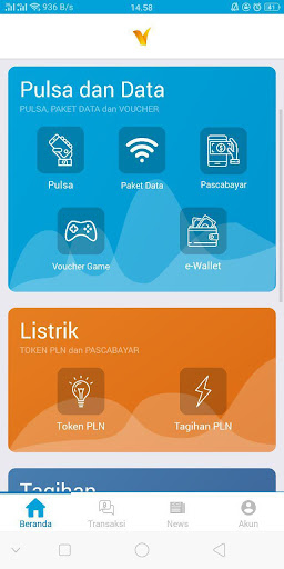 Android application V-Pay: Tiket Hotel PPOB screenshort