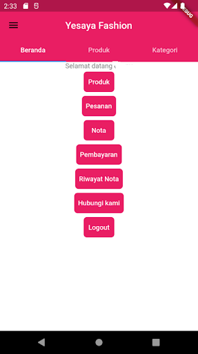 Android application Yesaya Store screenshort