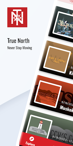 Android application True North Challenges screenshort