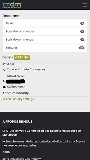 CTDM Mon Compte Screen 3