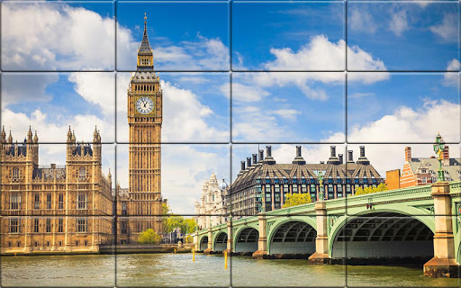 Android application Tile Puzzle Cities screenshort
